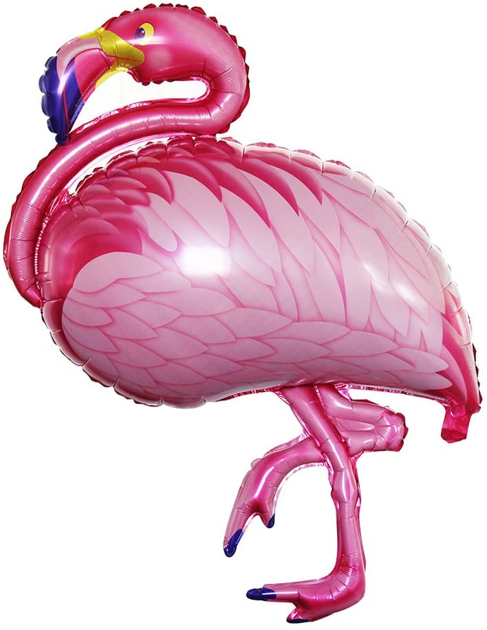 Flamingos Foil Balloons,2 Pc Helium Balloons For Flamingos Theme Birthday Party Decorations