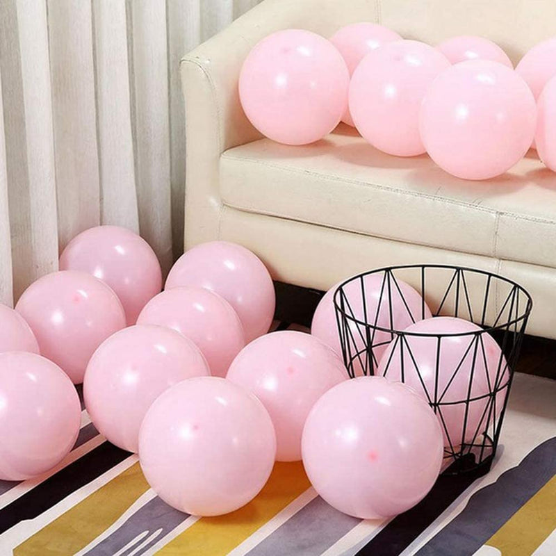 Pink Pastel Party Balloons For Wedding,Graduation, Kids' Birthday And Baby Shower Decor