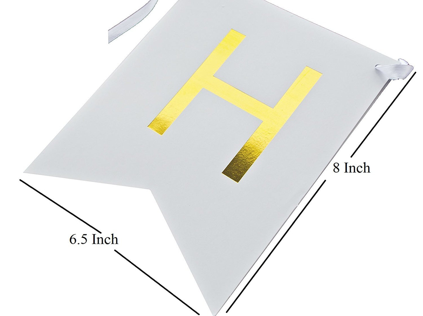 Birthday Decoration Banner & Balloons(Golden White And Silver)