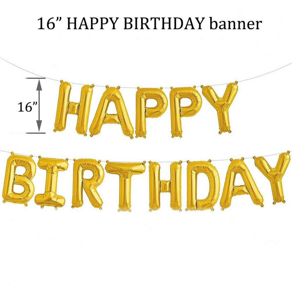 50Th Gold Birthday Party Decoration Kit