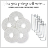 White Paper Lanterns -12"Inch Great For Birthday Parties, Weddings Or Baby Shower