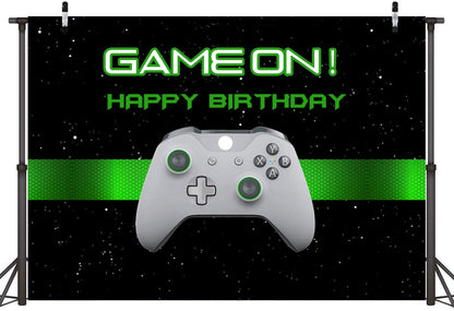 Gaming Theme Birthday Party Backdrop