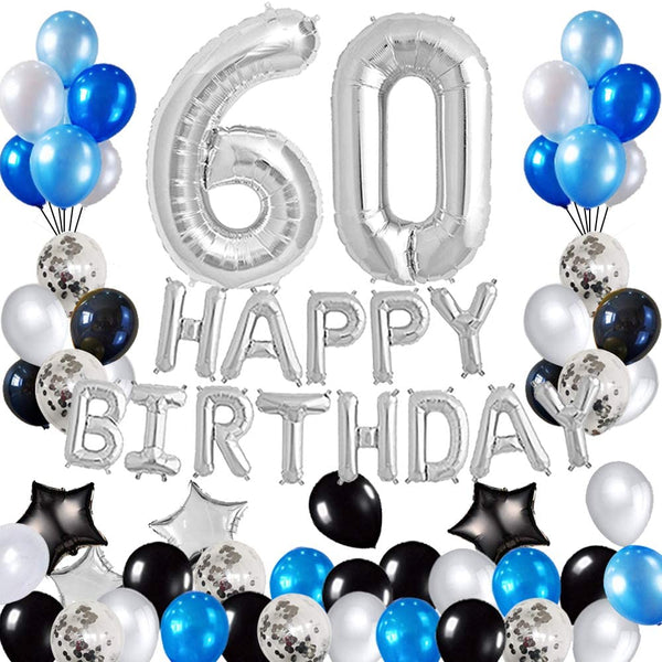 60th birthday Decorations Birthday Party Supplies Set