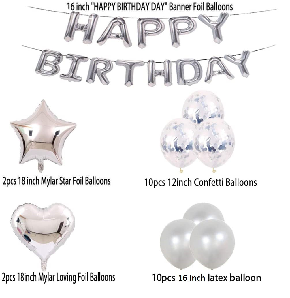 Silver 30th Birthday Decorations Party Supplies
