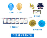 Half Birthday Decoration Party Supplies For Boys