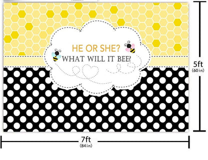 Baby Shower What It Will Bee Backdrop