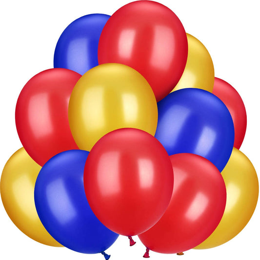 Metallic Balloons Blue,Red And Golden Latex For Birthday , Festival Party Decoration Boys Birthday