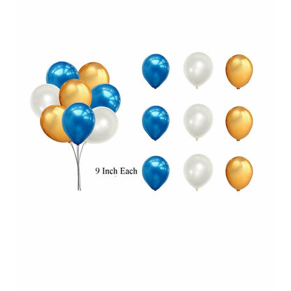 Blue & Golden Birthday Decorations Kit
