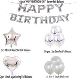 70Th Birthday Silver Decorations Kit