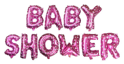 Baby Shower Pink Foil Banner Balloon 16 Inch Letters Helium Quality Foil Balloon For Baby Welcome/Shower Party Supply Decorations