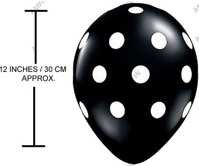 Black And White Polka Dot Party Balloons-Birthday Parties, New Year Parties, Graduation Ceremony.
