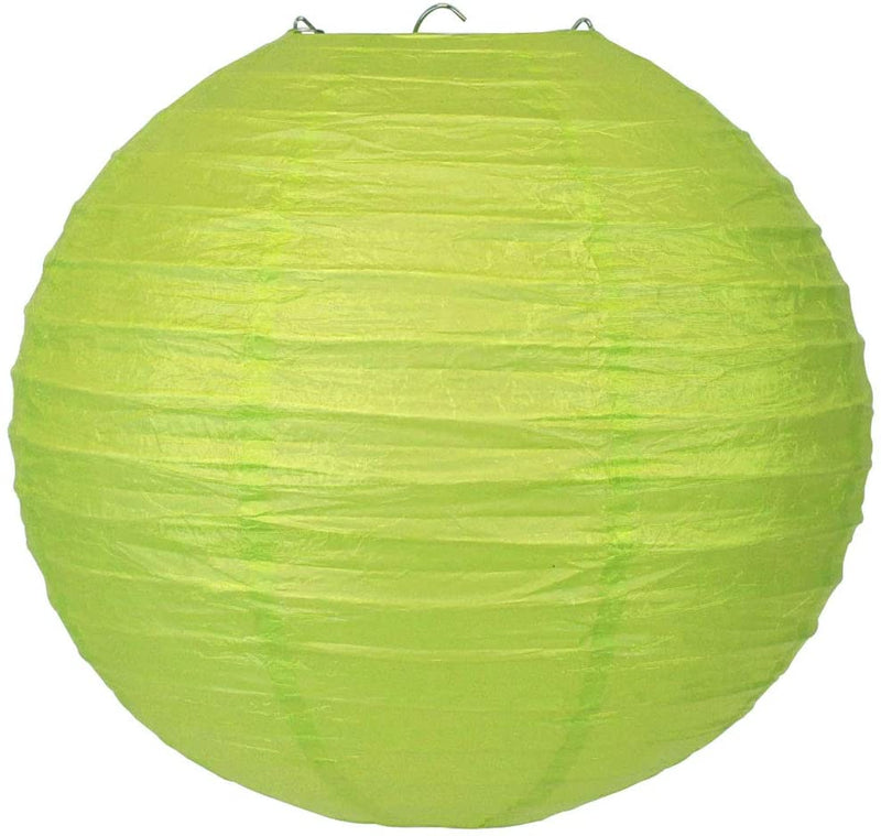 Green Paper Lanterns for Birthday Parties, Weddings Or Baby Shower
