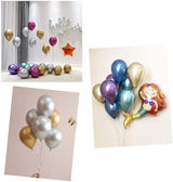 Chrome Shiny Thick Balloons For Wedding, Birthday, Baby Shower, Christmas Party Decoration- Multicolor