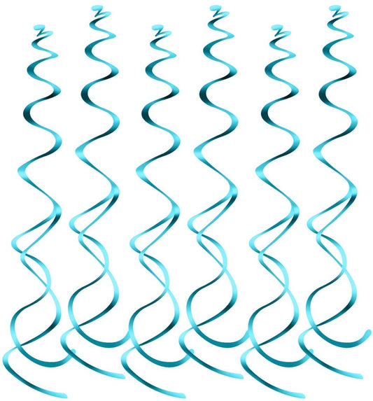 Blue Hanging Spiral Swirl Decorations, Ceiling Decoration For Birthday,Baby Shower , Anniversary