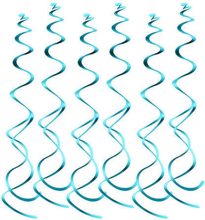 Blue Hanging Spiral Swirl Decorations, Ceiling Decoration For Birthday,Baby Shower , Anniversary