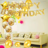 40th  Gold Birthday Decorations Party Supplies