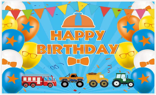 Construction Birthday Party Backdrop