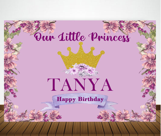 Princess Birthday Party Backdrop