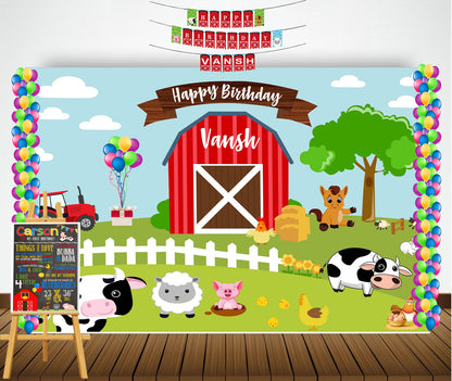 Farm Fresh Birthday Party Personalized Complete Kit