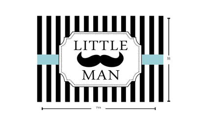 Little Man Theme Party Backdrop