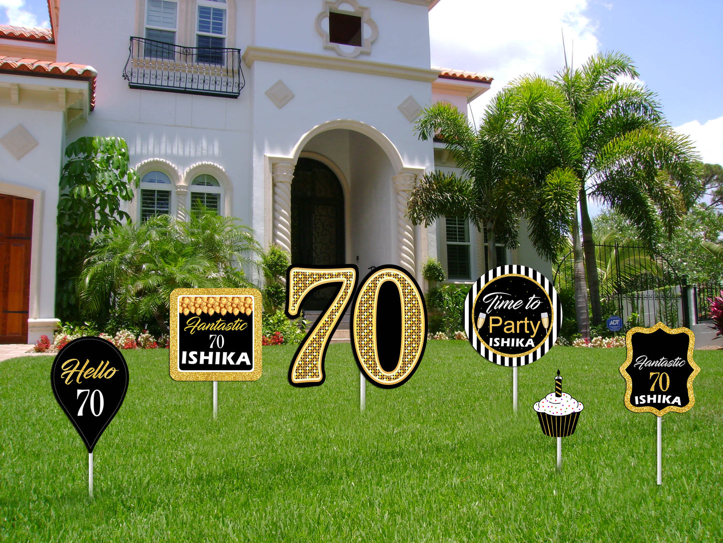 70th Birthday Party Cutouts 