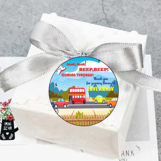 Transport Theme Birthday Party Thank You Gift Tags 