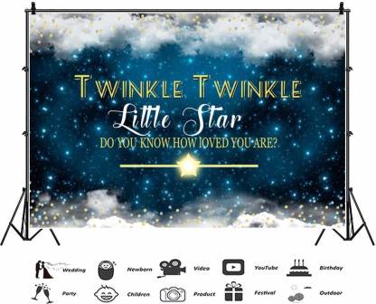 Twinkle Twinkle Little Star Theme Party Backdrop