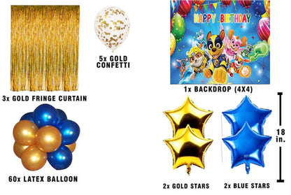 Paw Patrol Theme Birthday Party Decorations Complete Set