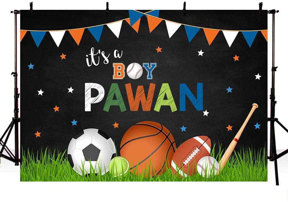 Sports  Theme Birthday Party Backdrop 
