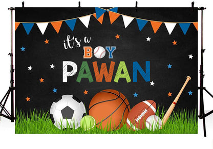 Sports  Theme Birthday Party Backdrop 