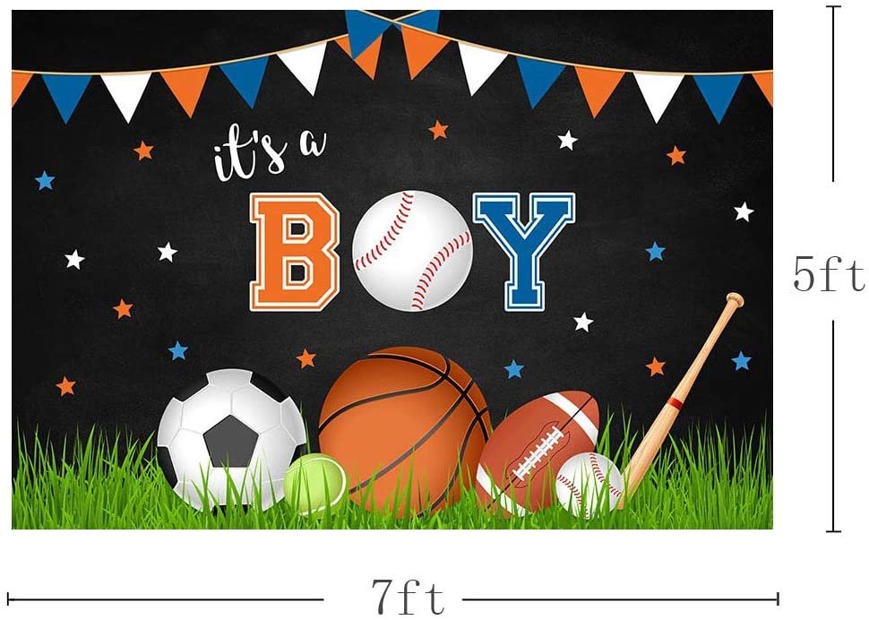 Sports  Theme Birthday Party Backdrop 