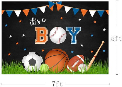 Sports  Theme Birthday Party Backdrop 