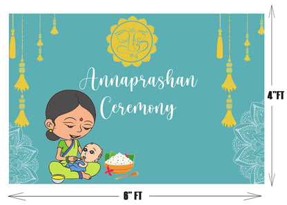 Annaprashan Ceremony Backdrop Banner Decoration