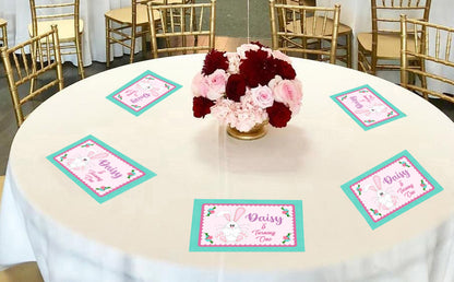 Some Bunny Is One Birthday Table Mats for Decoration