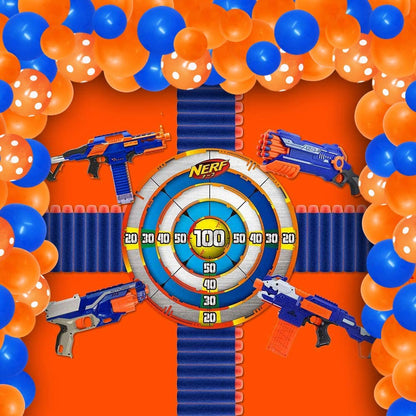 Blue and Orange Balloons Arch Garland Kit