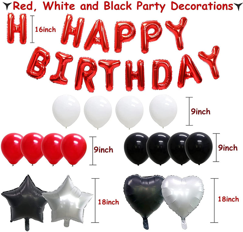 Birthday for Men, foil Balloons Happy Birthday Banner for Happy Birthday Decoration