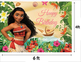 Moana Theme Birthday Party Backdrop