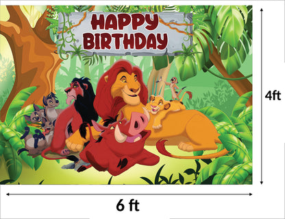 The Lion King Theme Birthday Party Backdrop