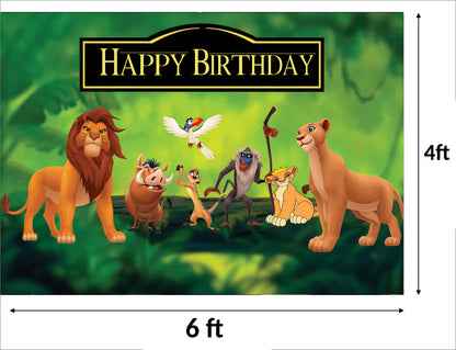 The Lion King Theme Birthday Party Backdrop