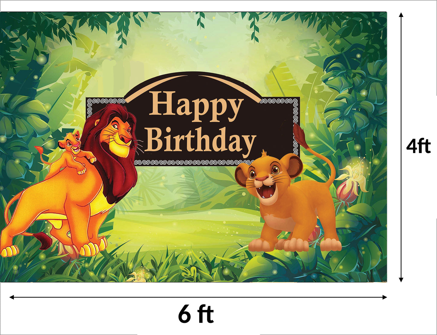 The Lion King Theme Birthday Party Backdrop