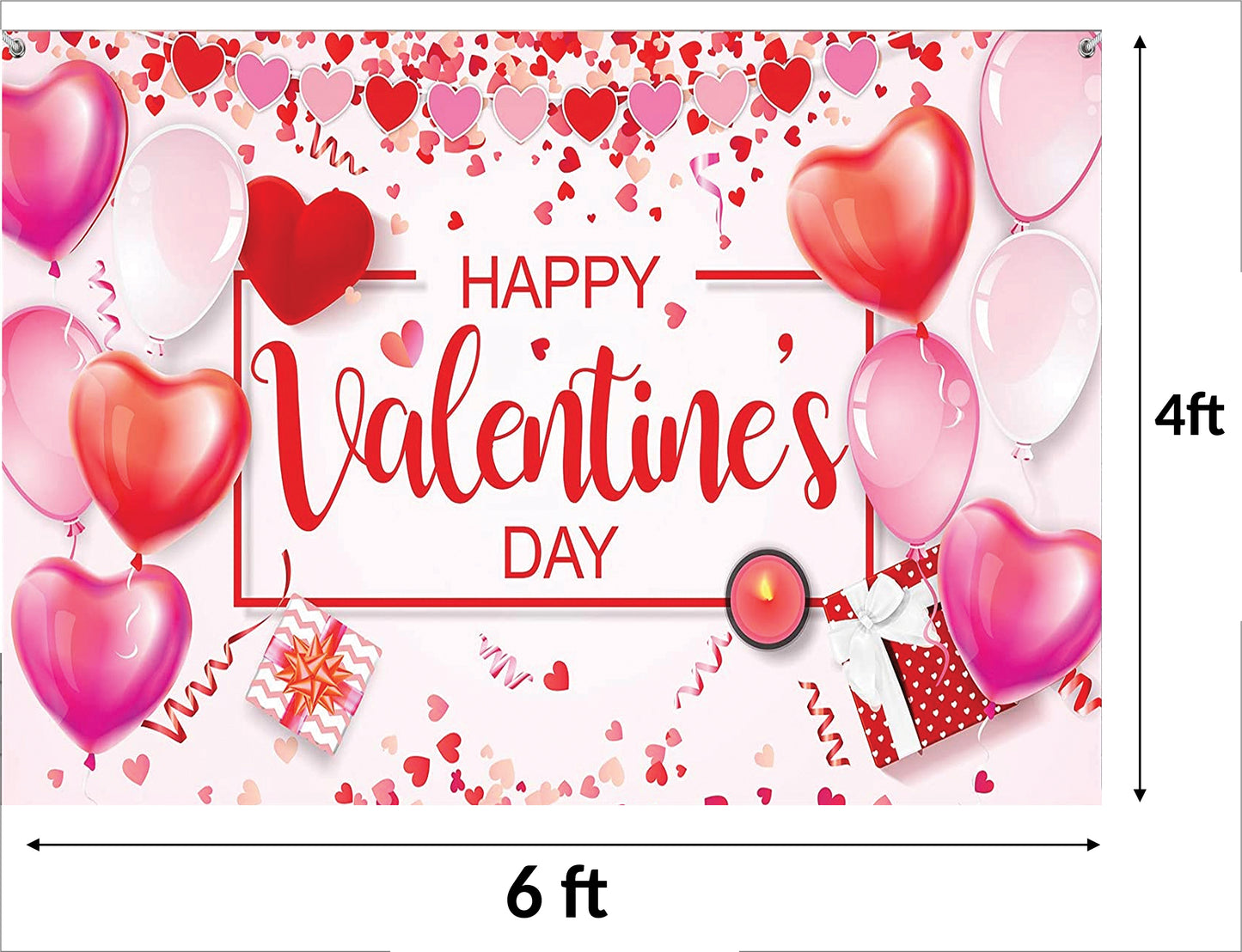 Valentine Party Backdrop for Decoration