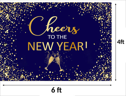 New Year Party Backdrop for Decorations