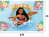 Moana Theme Birthday Party Backdrop