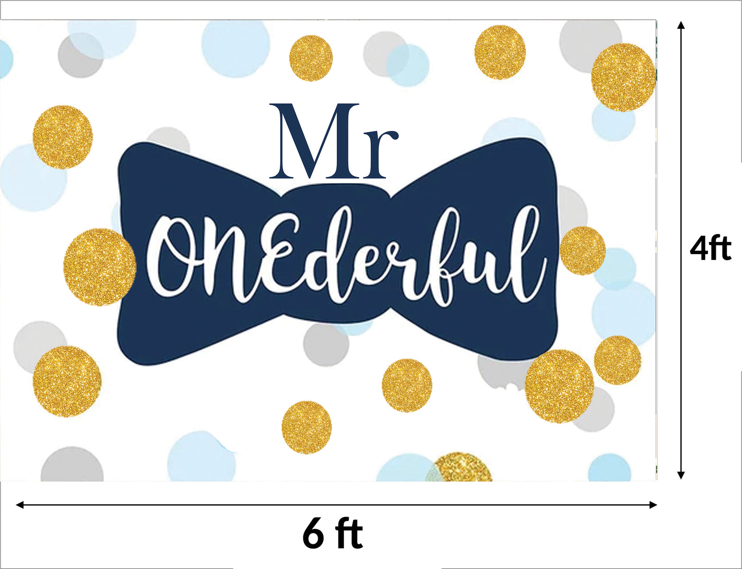 First Birthday Party Backdrop Decoration for Boys