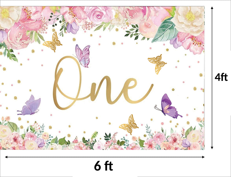 One is Fun First Birthday Party Backdrop For Girl