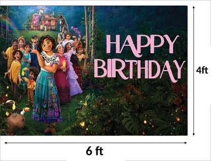 Encanto Theme Birthday Party Backdrop