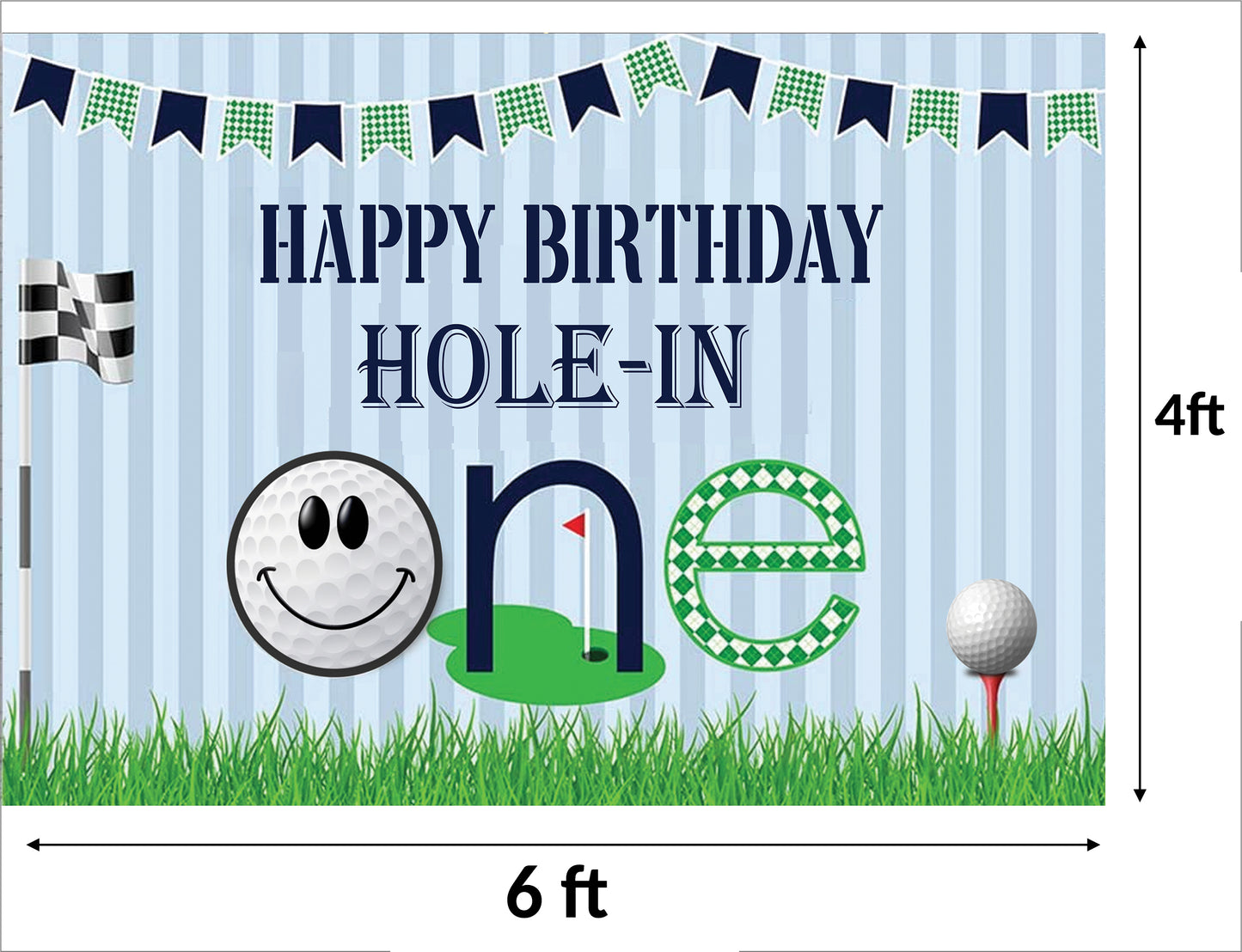 First Birthday Party Backdrop Decoration for Boys