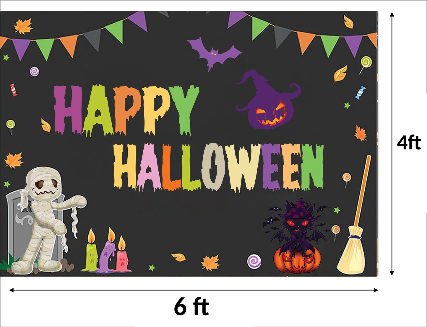 Halloween Party Decoration Backdrop