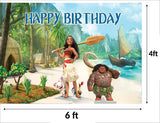 Moana Theme Birthday Party Backdrop