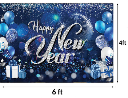 New Year Party Backdrop for Decoration